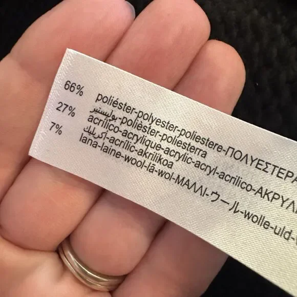 Zara Pearl Bow Chunky Knit Cardigan Size S Wool Blend Whimsi Feminine Coquette - Picture 6 of 7